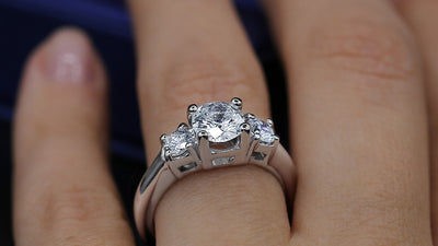 Three Stone Engagement Ring