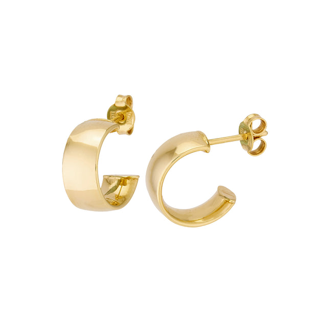 14K Yellow Mini  Hoop Earrings