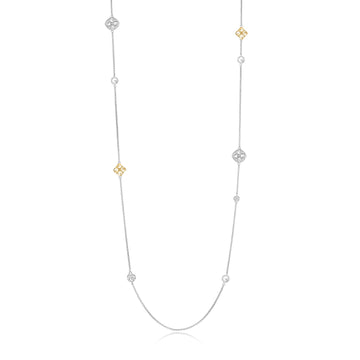 Elle Silver and Yellow Station Necklace