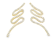 14K Yellow Gold Diamond Earrings - 1.50ctw