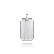 Gabriel & Co. Silver Dog Tag Pendant