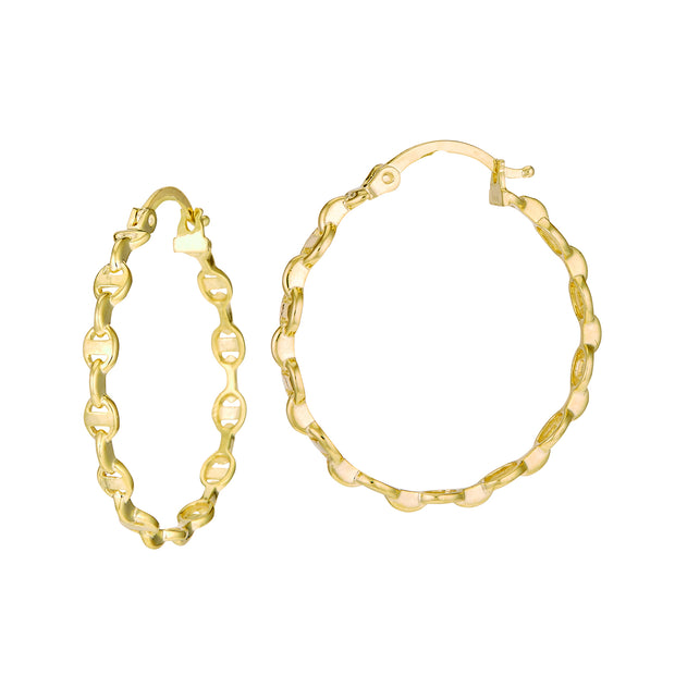 14K Yellow Mariner Hoops