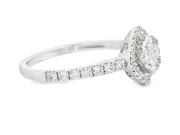 18K White Gold Diamond Fashion Ring