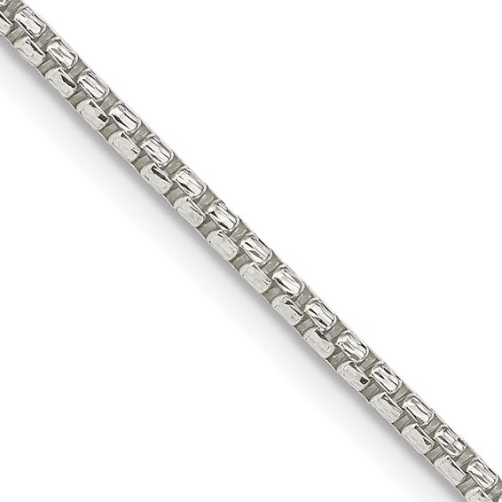 Silver 2.0 mm Round Box Chain