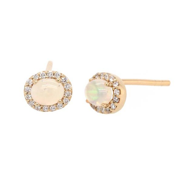 Yellow Gold Opal Cabochon