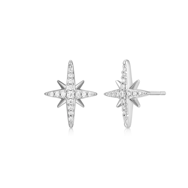 Monte Luna Silver Cardinal Points Earrings