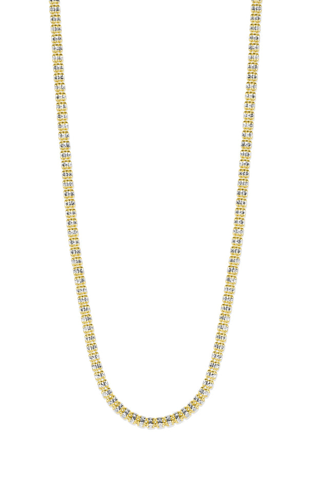 Yellow/White Gold Ice Chain=20"