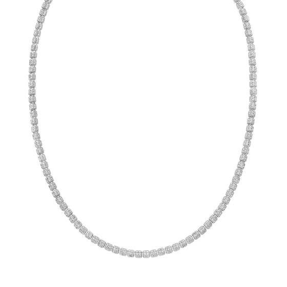 Silver Fancy Ice Chain-16 Inches