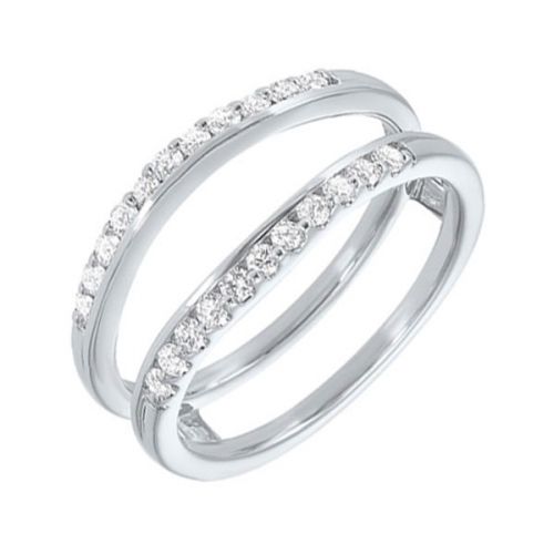 14K White Gold Diamond Enhancer Band - .33ctw