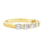 18K Yellow Gold Oval Wedding Band