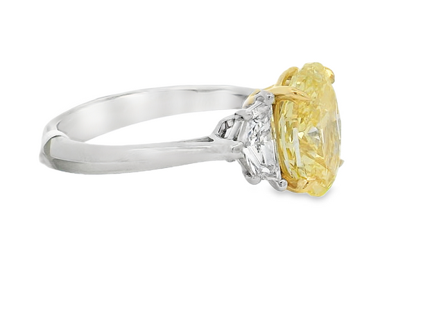 Platinum and 18K Lab Grown Diamond Engagement Ring