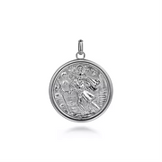 Gabriel & Co. Silver St. Christopher Pendant