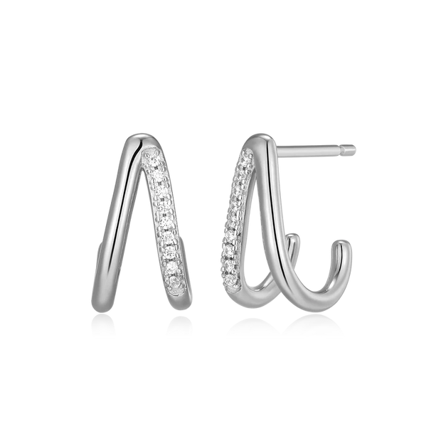 Monte Luna Huggie Earrings with LG Diamonds