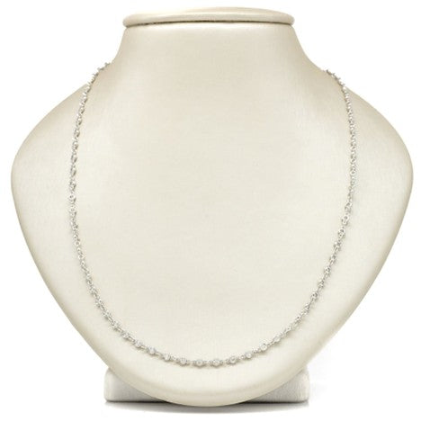 18K White Gold Diamond by the Yard - 4.53ctw