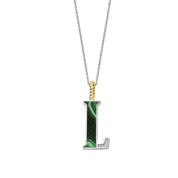 Ti Sento Silver Letter L  Necklace