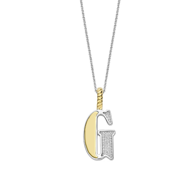 Ti Sento Yellow Letter G Necklace