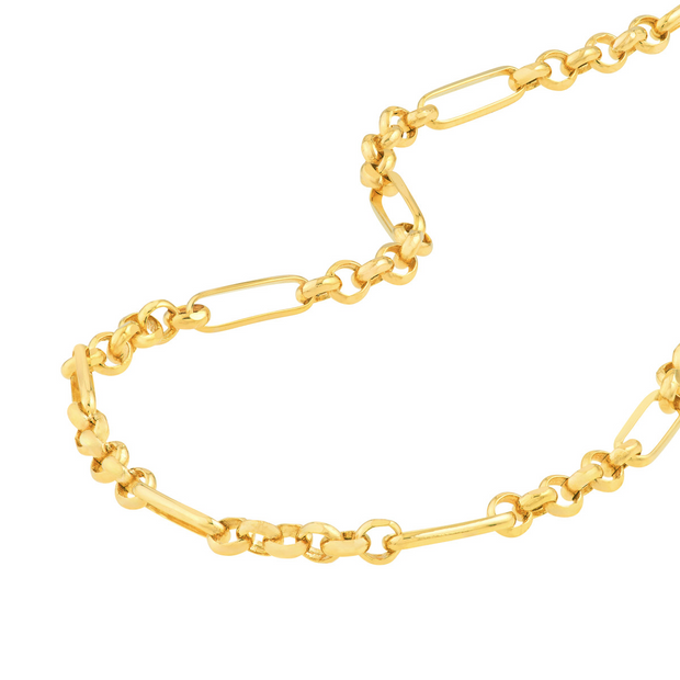 Yellow Gold Rolo (6+1) Chain