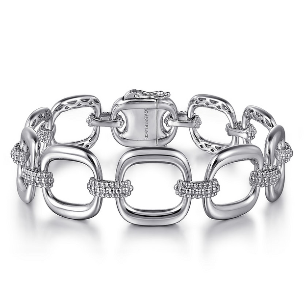 Gabriel & Co. Silver Bujukan Link Bracelet