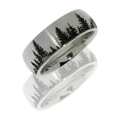 Sterling Silver & Alt. Metal Wedding Band