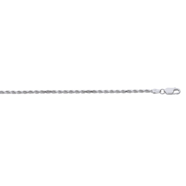 Sterling Silver 2.2 mm Rope Chain