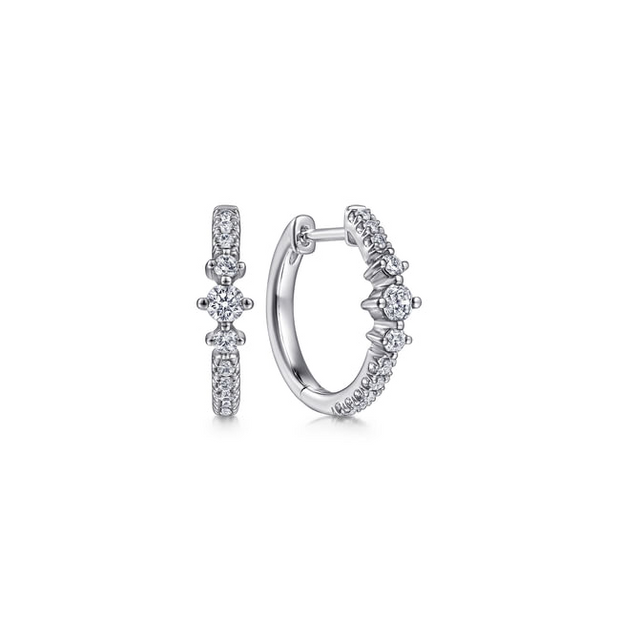 Gabriel & Co. Diamond Huggie Earrings