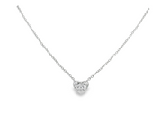 Platinum 2.04ct Heart Necklace - Natural