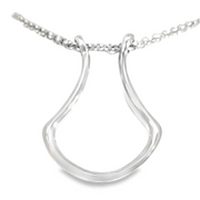 Silver Ring Holder Pendant Necklace