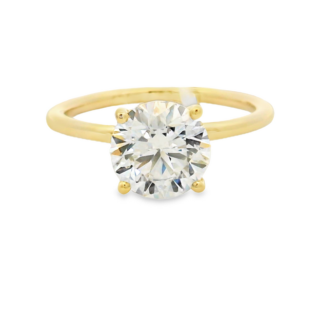 14K Yellow Gold Lab Grown Diamond Engagement Ring - 2.15ctw