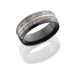 Sterling Silver & Alt. Metal Wedding Band