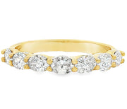 18K Yellow Gold Oval Wedding Band
