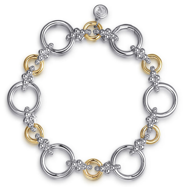 Gabriel 7 co, Silver and 14K Bujukan Bracelet