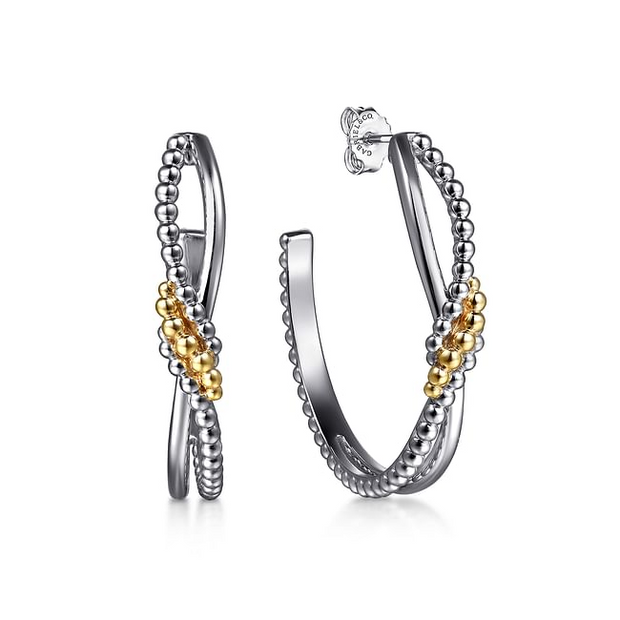 Gabriel & Co Bujukan Bypass Hoop Earrings