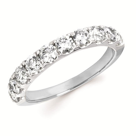 White Gold Diamond Anniversary Band-1.00 ct