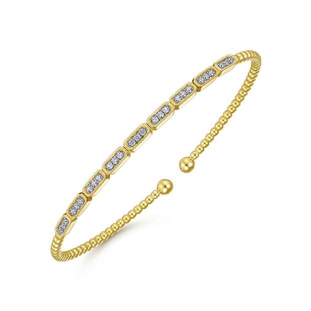 Gabriel & Co. Diamond Station Bangle