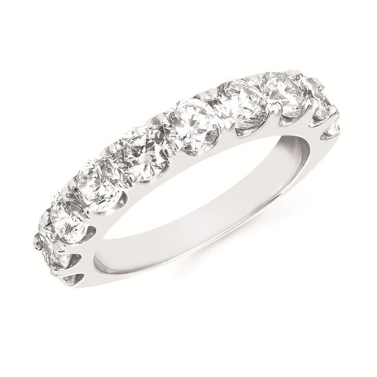 White Gold Diamond Anniversary Band-2.00 ct