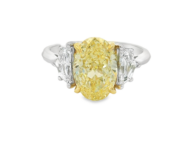 Platinum and 18K Lab Grown Diamond Engagement Ring