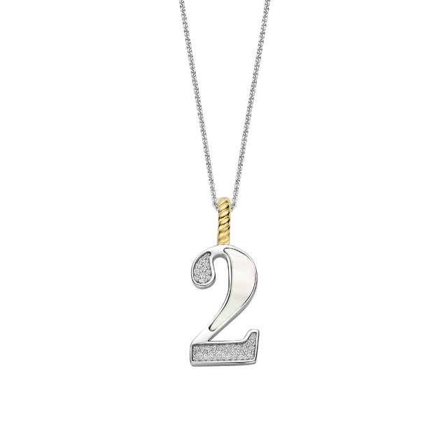 Ti Sento Silver Number 2 Necklace