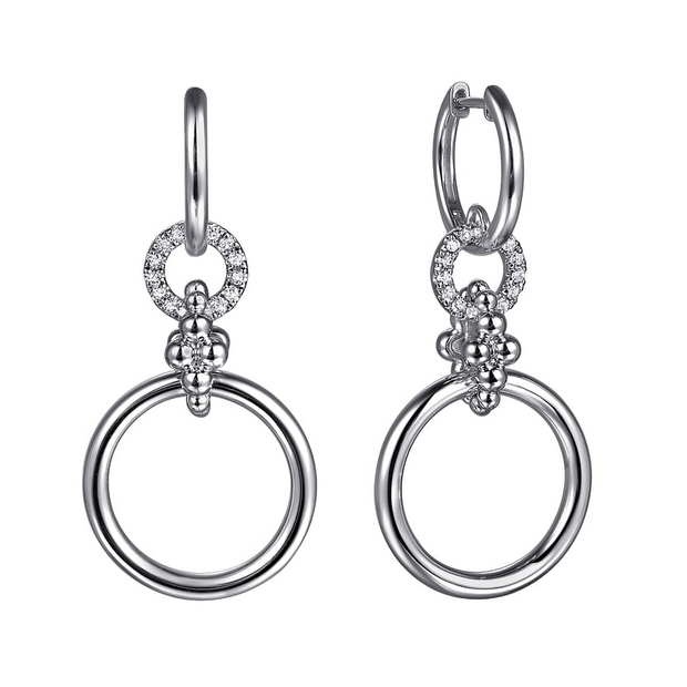 Gabriel & Co. Silver Bujukan Drop Earrings