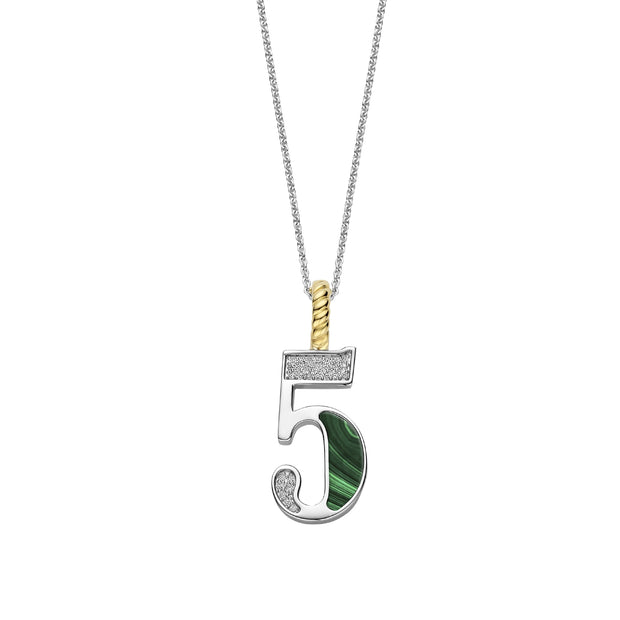 Ti Sento Silver Number 5  Necklace