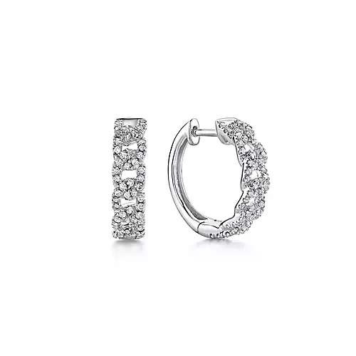 Gabriel & Co. Diamond  Open Link Earrings