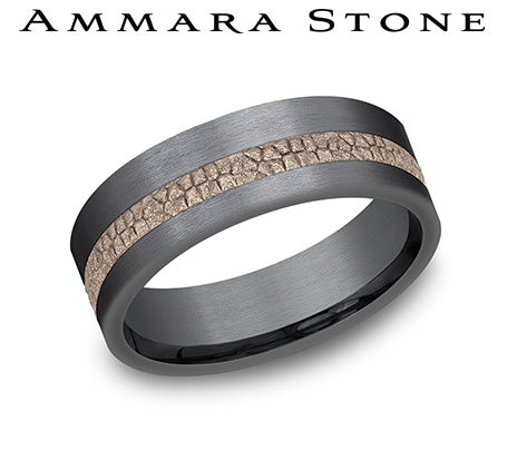 Ammara Stone Tantalum Band