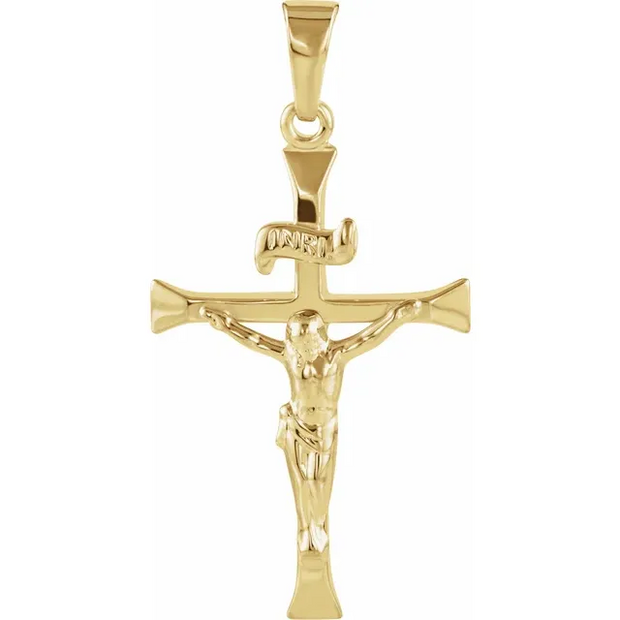 Yellow Gold Crucifix Pendant