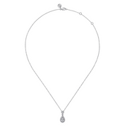 Gabriel & co. Diamond Teardrop Pendant Necklace