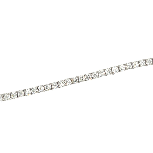 14K White Gold Lab-Grown Diamond Bracelet - 5.00ctw