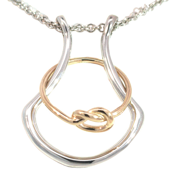 Silver Ring Holder Pendant Necklace