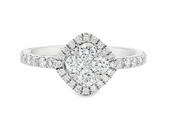 18K White Gold Diamond Fashion Ring