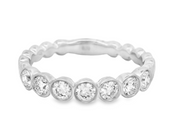 14K White Gold Diamond Wedding Ring
