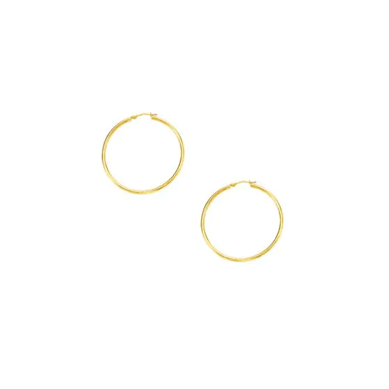 Yellow Gold Hoop Earrings