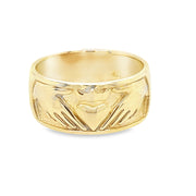 10K Yellow Gold Claddagh Ring