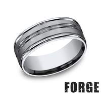 Sterling Silver & Alt. Metal Wedding Band